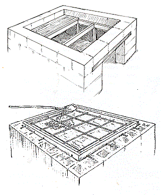 basamento forno in mattoni